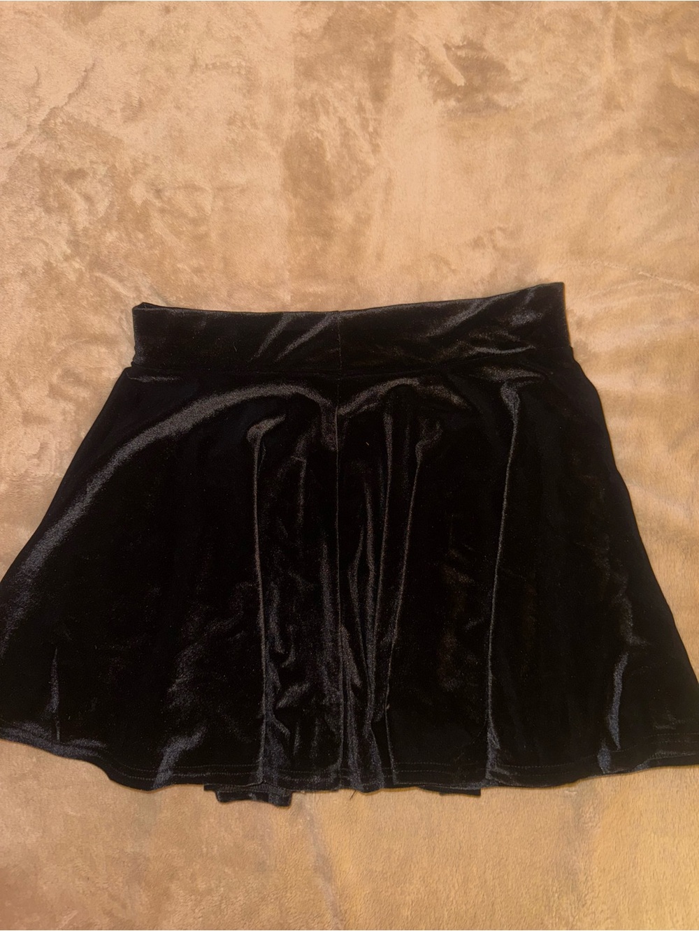 Black Velvet Ballroom Dance Skirt
